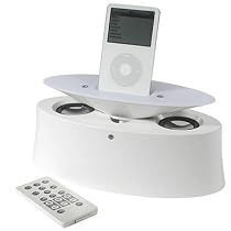 iPod Speaker Base with Remote (White)