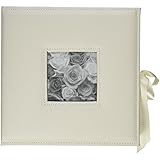 Pioneer Photo Albums 120-Pocket 3-Ring Sewn Leatherette Frame Cover Photo Box for 4 by 6-Inch/5 by 7-Inch/6 by 8-Inch Prints, Ivory