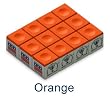 One Dozen Orange Silver Cup Pool Cue Chalk