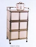 Review Cross Country Furniture  / BEAUTIFUL METAL ROLLING KITCHEN CART 25.5X17.5X46.5