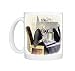 Witch with her black cat Photo Mugs