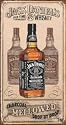 Jack Daniels Charcoal Vintage Bar Metal Antique Nostalgic Collectible Tin Sign