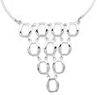 .925 Sterling Silver Oval Linked Necklace by Ferroni