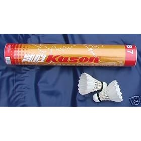 Click here to buy Kason Club 7 Shuttlecock 1dz Goose Feahter Endose by China Badminton Team Approved by... by  Kason Club 7 .