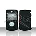 Black Rubber Feel with White Diamonds CZ Stones Snap-On Cover Hard Case Cell Phone Protector for LG Chocolate 3 VX8560 VX-8560