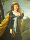12X16 inch Figure Russian Beauty Canvas Art Noble Lady Portrait