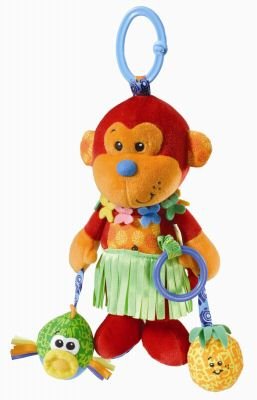 Childrens Toyshop  Toys : Mallory the Monkey - Attach to Cots, Prams, Pushchairs, Strollers - The go...