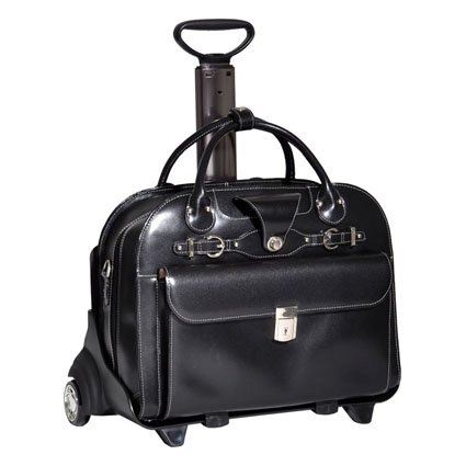 McKleinUSA ROSEVILLE 96645 Black Leather Ladies' Briefcase McKleinUSA ROSEVILLE 96645 Black Leather Ladies' Briefcase