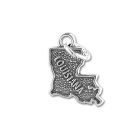 Sterling Silver Louisiana Charm