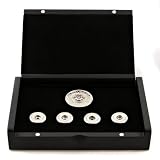 Yoropiko by Martin Yat Ming white gold rhodium plated button set with gift box YORO2395