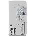 Iphone 5s Case,Newest Pu Leather Flip Stand Wallet Case Credit Card Design Premium Cover Dandelion By Shimu Fit For Iphone 5s
