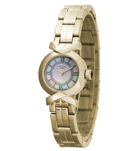 Rotary Gold Plated Ladies Bracelet Watch - LB02861/40