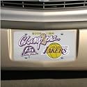 Los Angeles Lakers 2009 NBA Champions Silver Mirrored License Plate