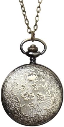 Antique Gold Pocket Watch Pendant Necklace