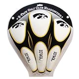 Iowa Hawkeyes College NCAA Golf Zippered Head Covers Set of 3