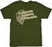 House M.D. Physically Incapable of Being Polite Adult Military Green T-Shirt Tee