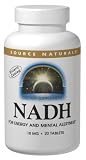 Source Naturals Nadh Tablets, 10mg, 20-Count Boxes