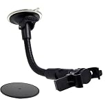 Arkon Mobile Grip Holder with 8.5-Inch Flexible Windshield Suction and Dash Mount - Bulk Packaging - Black