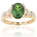 Michael Valitutti 14K Yellow Gold Siberian Chrome Diopside & Diamond Ring