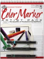 Royal Brush Color Marker Paper Pad Kit; 3 Items/Order