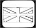 Mouse Pad with black and white, symbol, union jack, Europe, England, flag, United Kingdom