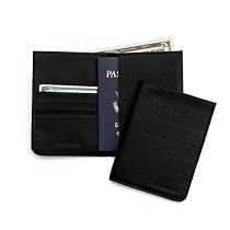 Cross Black Pebbled Leather Passport Wallet