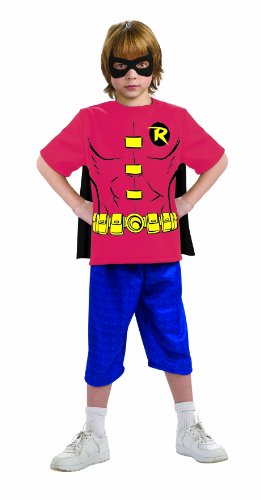 Justice League Child's Robin 100% Cotton T-Shirt - Small