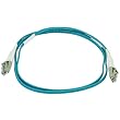 10Gb Fiber Optic Cable, LC/LC, Multi Mode, Duplex - 1 Meter (50/125 Type) - Aqua