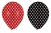Ladybug Fancy Black and Red with White Polka Dot Balloons (6ct)