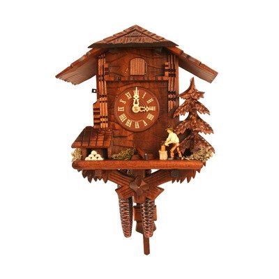 Chalet Style Cuckoo Clock with Woodchopper