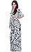 Koh Koh Women's Kimono Sleeve Retro Long Graphic Print Maxi Dress