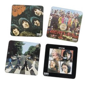 BEATLES Album Covers cork coaster set by RockWaresUSA