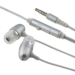 IN-EAR HEADPHONE EARBUDS MIC Compatible with Apple&reg; iPhone&reg; 3GS iPhone&reg; 4S - AT&T, Sprint, Version 16GB 32GB 64GB BASS