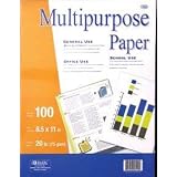 BAZIC Multipurpose Paper, White, 100 Ct.