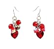 Earrings - E19 - Swarovski Crystal Heart & Pearl Cluster - Siam