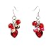 Earrings - E19 - Swarovski Crystal Heart & Pearl Cluster - Siam