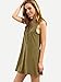 OURS Women's Multi Stripe Chevron Print Tank Casual Summer Dress (XL, Black)