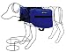 Outdoor Products Dog Pack Medium (Cobalt)
