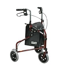 Drive Medical Winnie Lite Supreme Aluminum Three Wheel Rollator, Flame Blue
