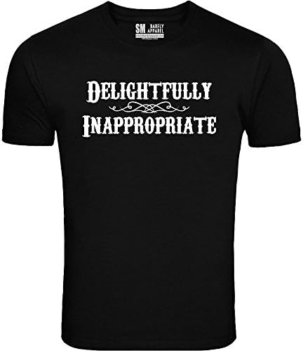Barfly Apparel Men's Delightfully Inappropriate Tee Black-Small