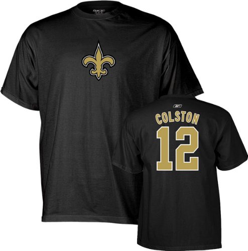 Marques Colston Reebok Name and Number New Orleans Saints T-Shirt