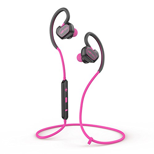 Bluetooth Headphones,V4.1 Wireless Sport Stereo Headset with Mic for Running,Gym,Driving for iPhone 6s Samsung Galaxy S7 Edge and Android Smartphones WOYING Q3 Red