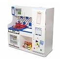 Kid Sized Wooden Kitchen Bundle w Pizza, Groceries, Pots & Pans by Melissa an...