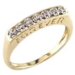 10K Yellow Gold .07 CTW Diamond Forever Ring