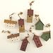 Bird House Ornaments - 8 pcs.