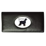 Afghan Hound Black Long Wallet Billfold