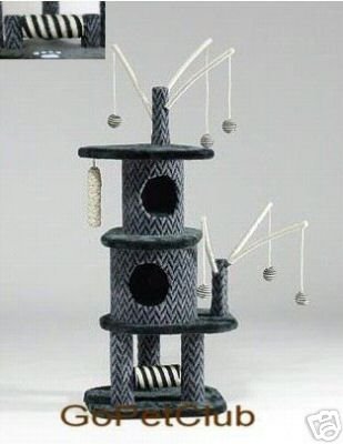 GoPetClub Cat Furniture Tree Condo Scratcher Post Pet House F3031
