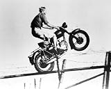 Review Hot Dog Movie & Celebrity Photographs: S to T  / STEVE MCQUEEN AS CAPT. VIRGIL 'THE COOLER KING' HILTS FROM THE GREAT ESCAPE #2 - BLACK & WHITE Movie Photo- MEDIUM Size Print - SIZE 14x11