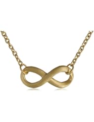 Gold Plated Infinity Pendant Necklace, 16"