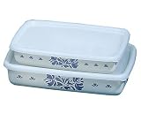 Pfaltzgraff Yorktowne 4-Piece Enamel on Steel Bake and Save Set